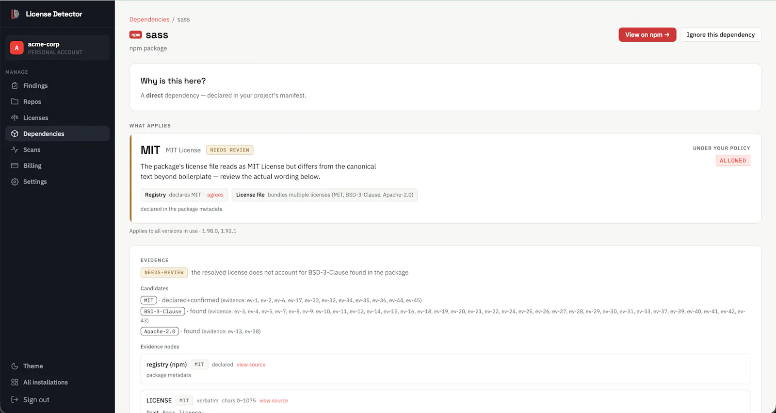 License Detector screenshot 3