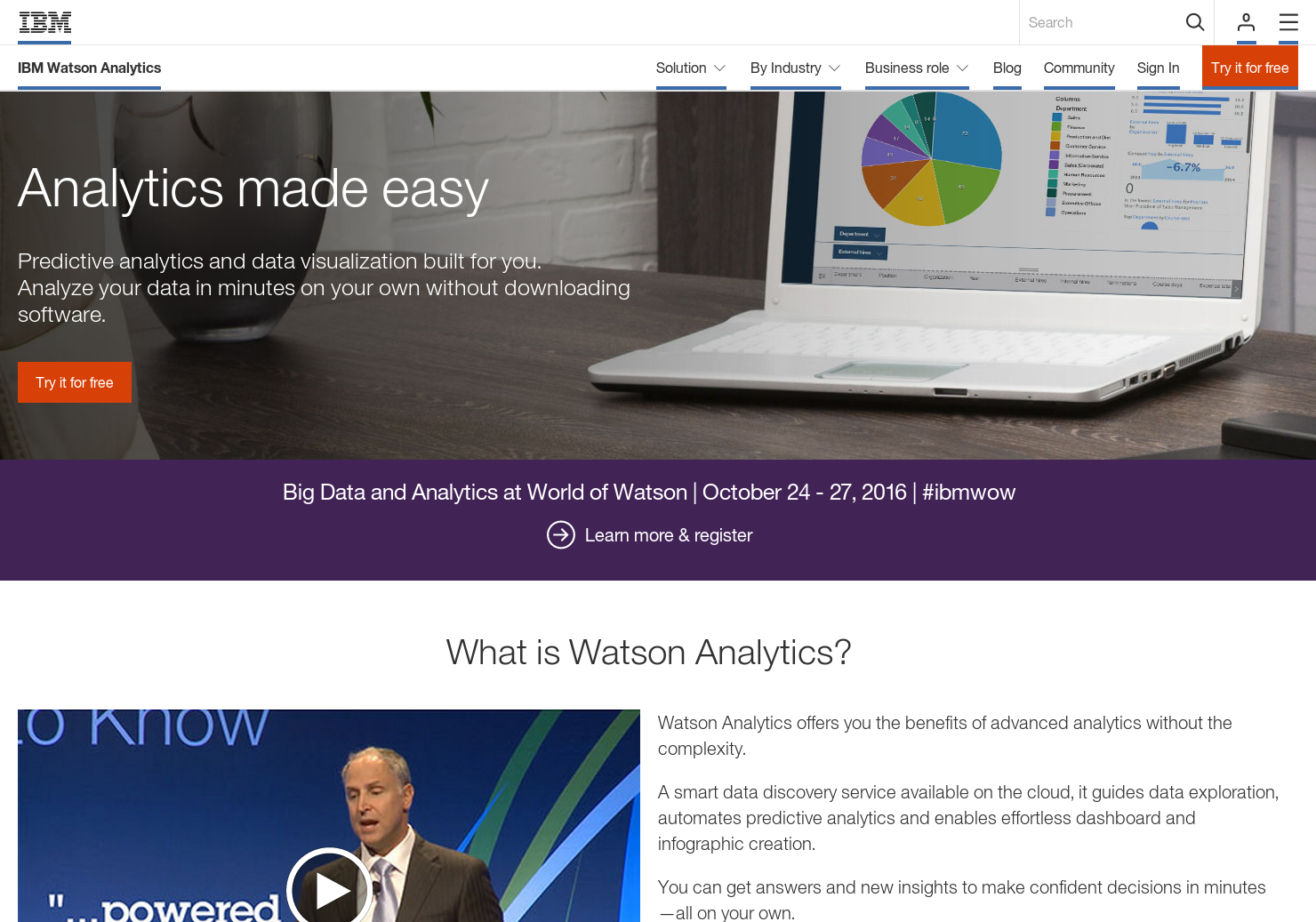 Watson Analytics