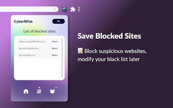 CyberWise providing ad-blocking functionality for an ad-free online experience.