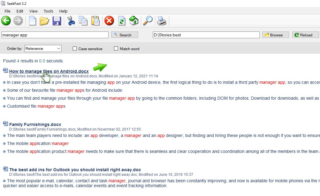 SeekFast gallery image