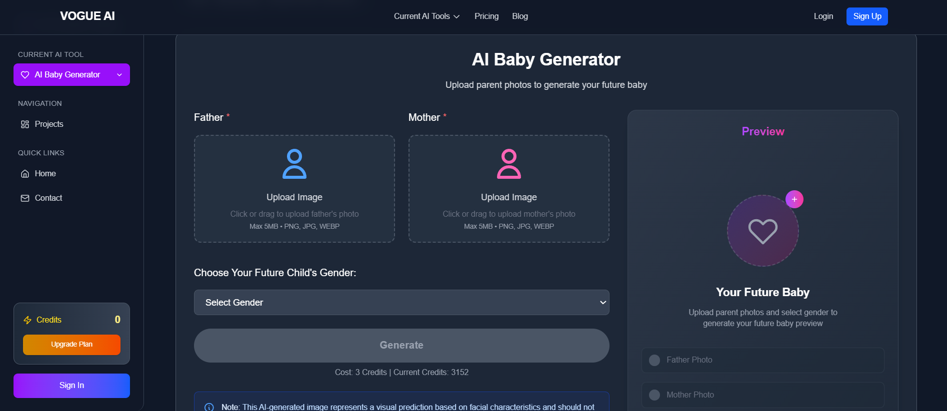 Vogue AI Baby Generator media 3
