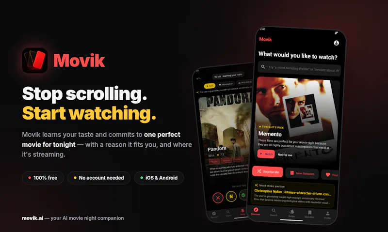 Movik screenshot 1