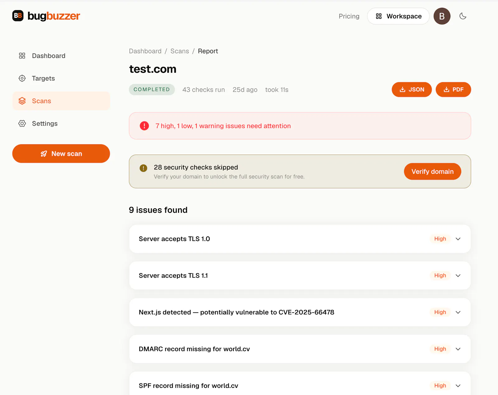 BugBuzzer screenshot 2