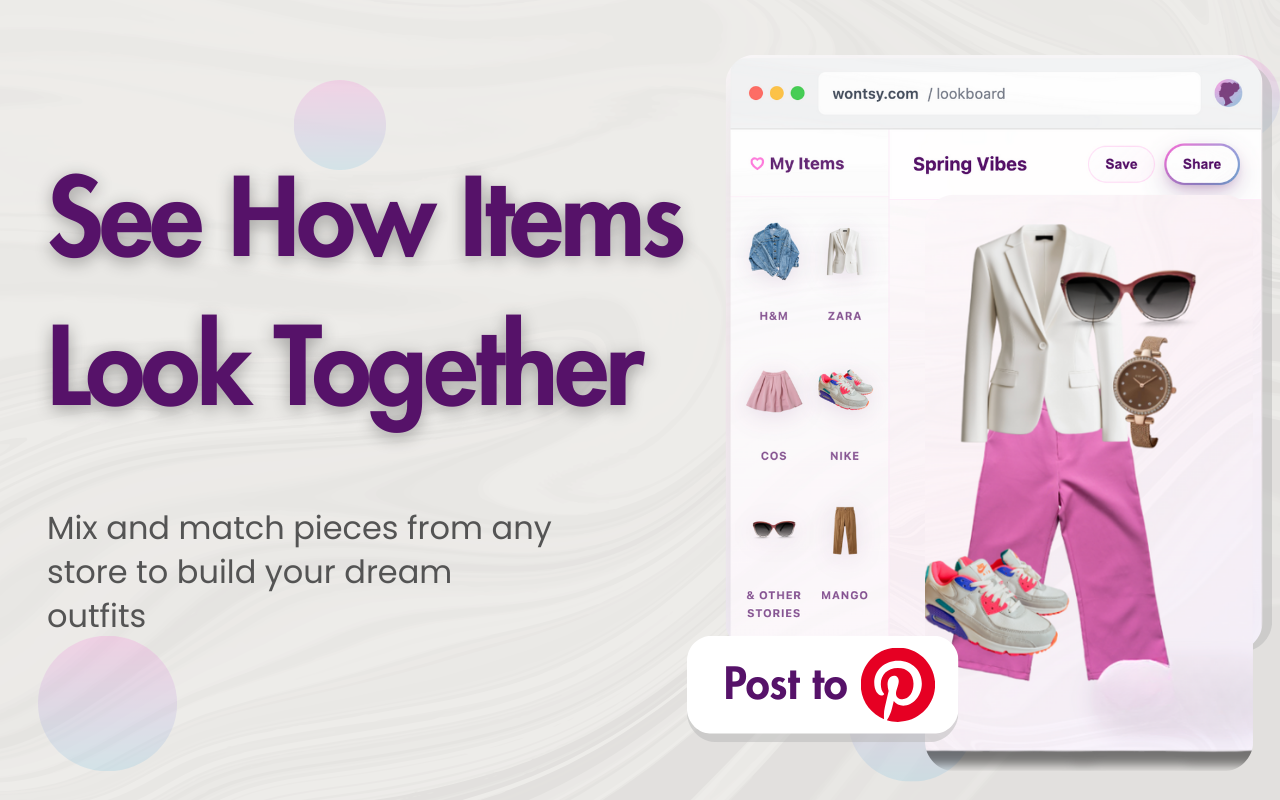 Wontsy | Wishlist Shopping App & Web - Screenshot 3 showing product features and functionality