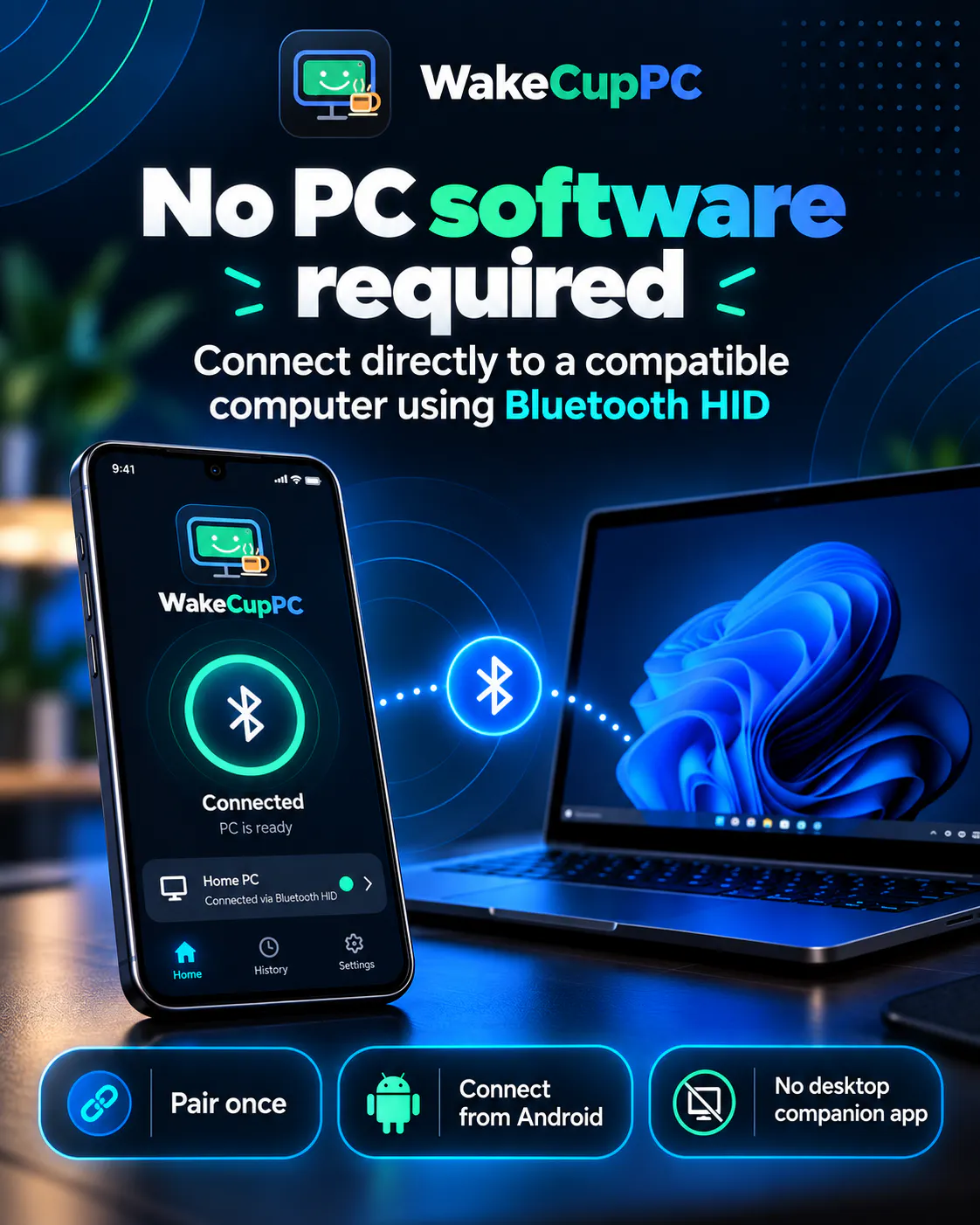 WakeCupPC: Keep PC Awake - v1.0.0 gallery image