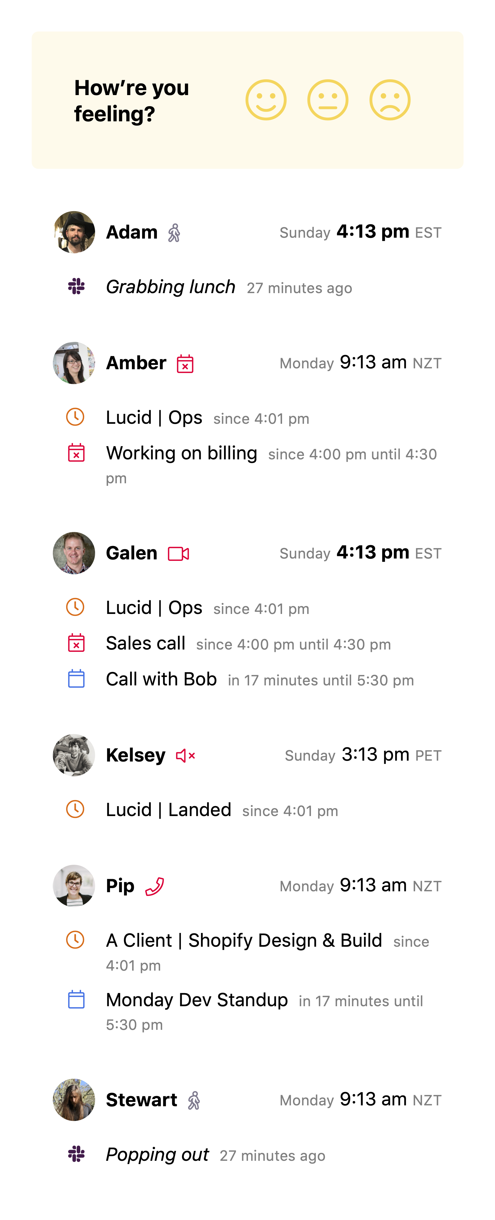 Teamstatus gallery image
