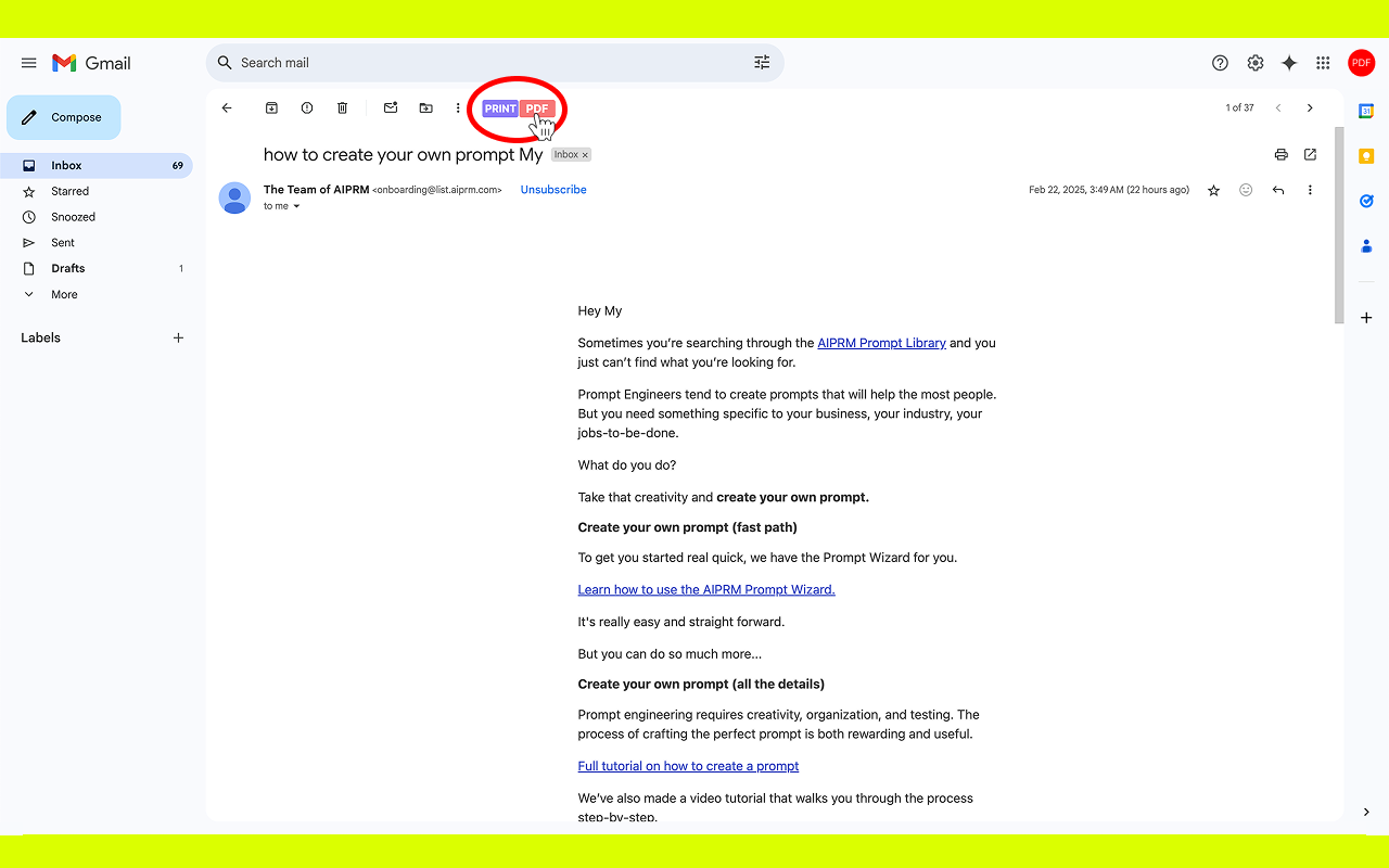 Enregistrer les e-mails de Gmail sous le nom de PDF media 3