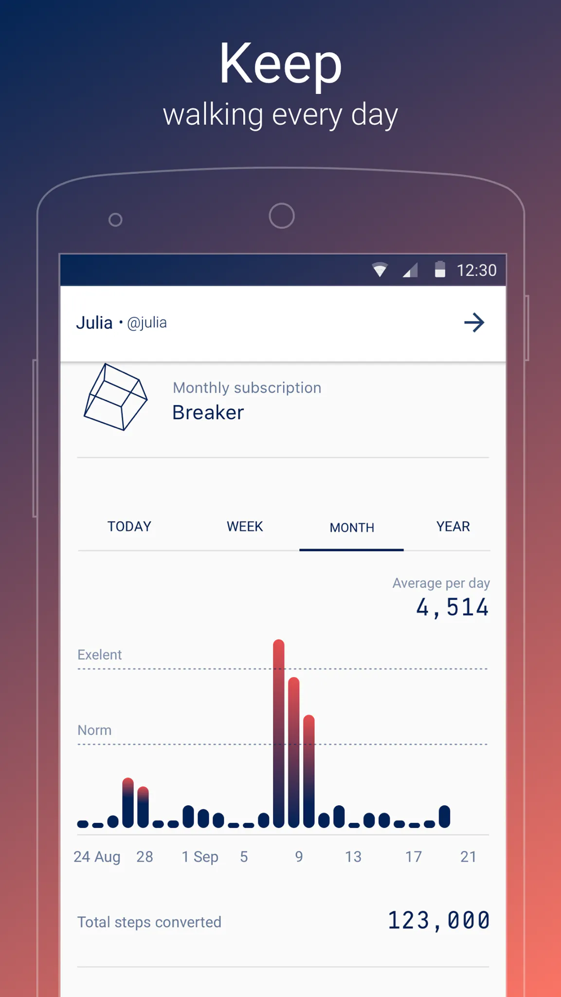 Sweatcoin for Android Image