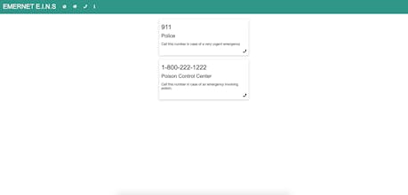 EMERNET E.I.N.S - Lifesaving information gallery image