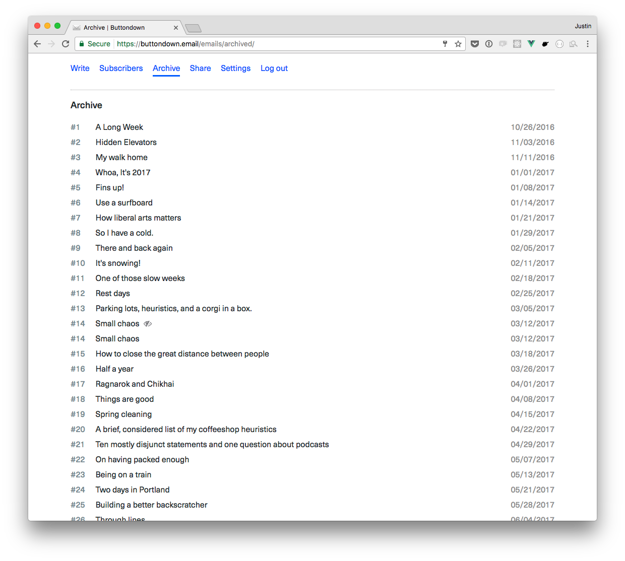 Buttondown gallery image