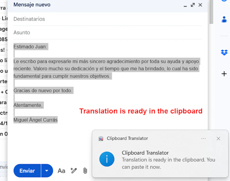 Clipboard Translator screenshot 6