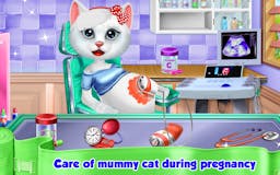 Kitten Newborn Doctor Clinic Checkup Game media 3
