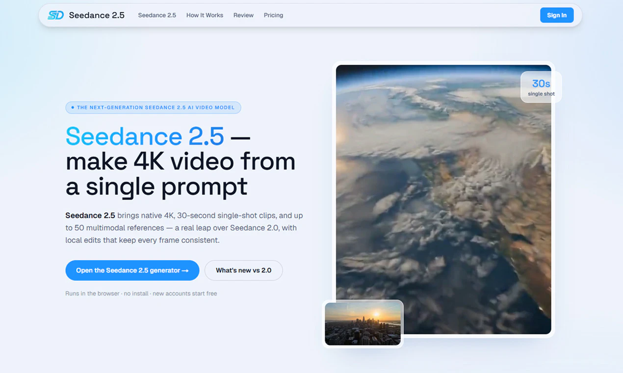 Seedance 2.5 AI Video 截图 2