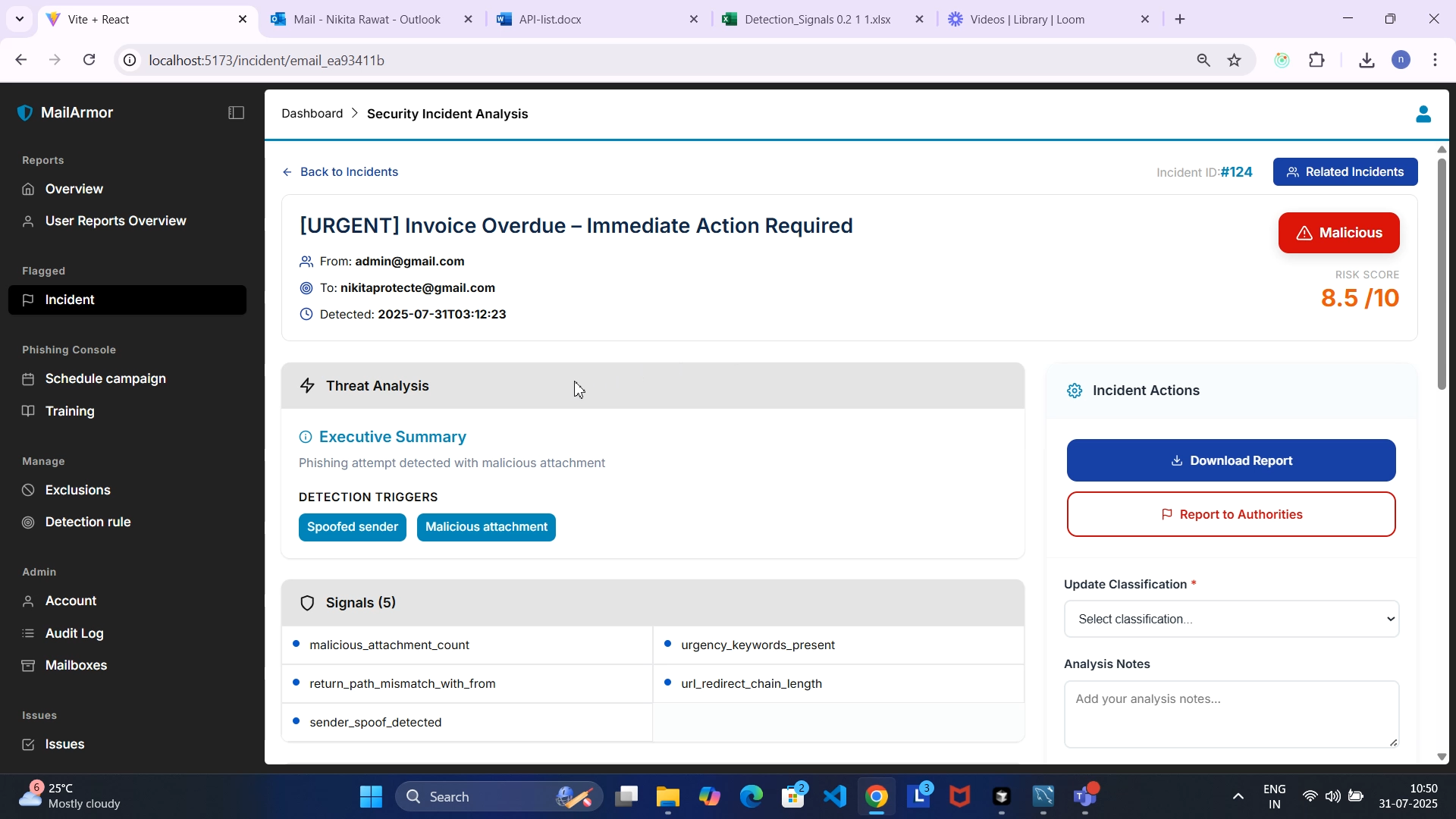 MailArmor - Screenshot 4 showing product features and functionality