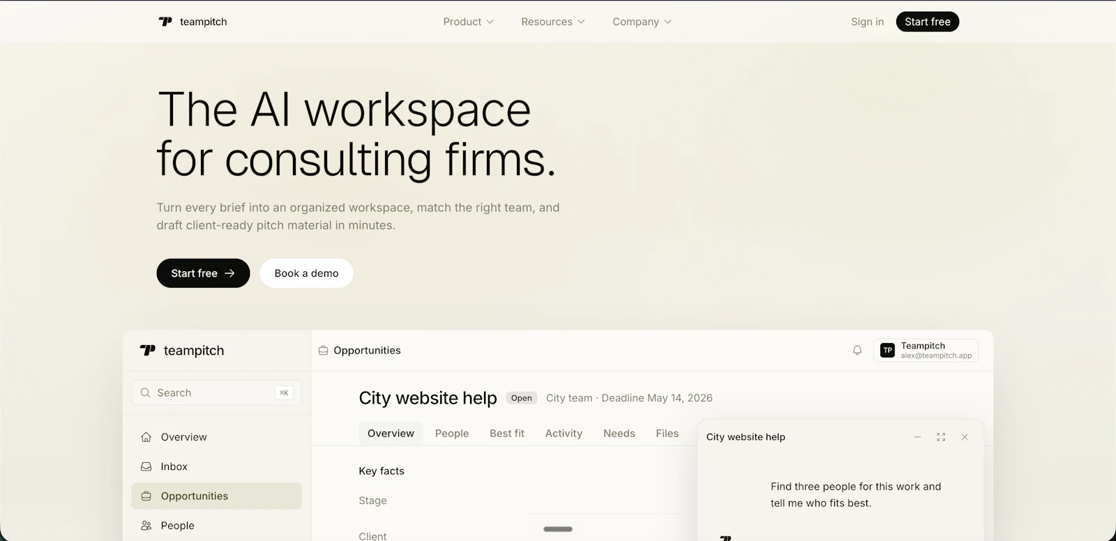 Teampitch screenshot 1