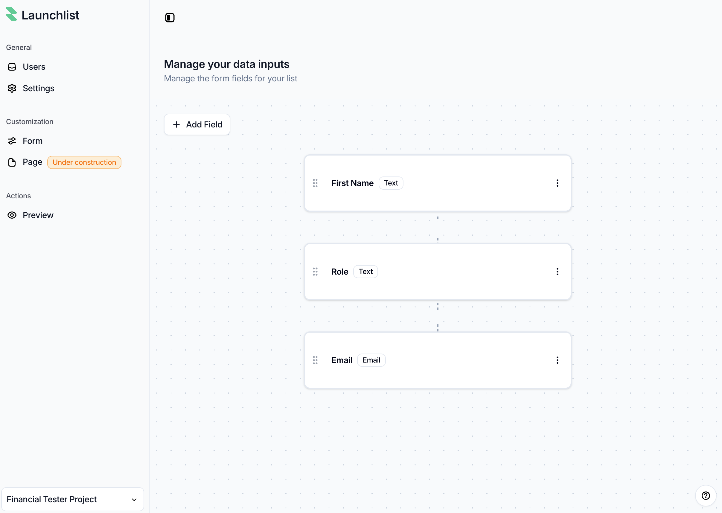 Launch List gallery image