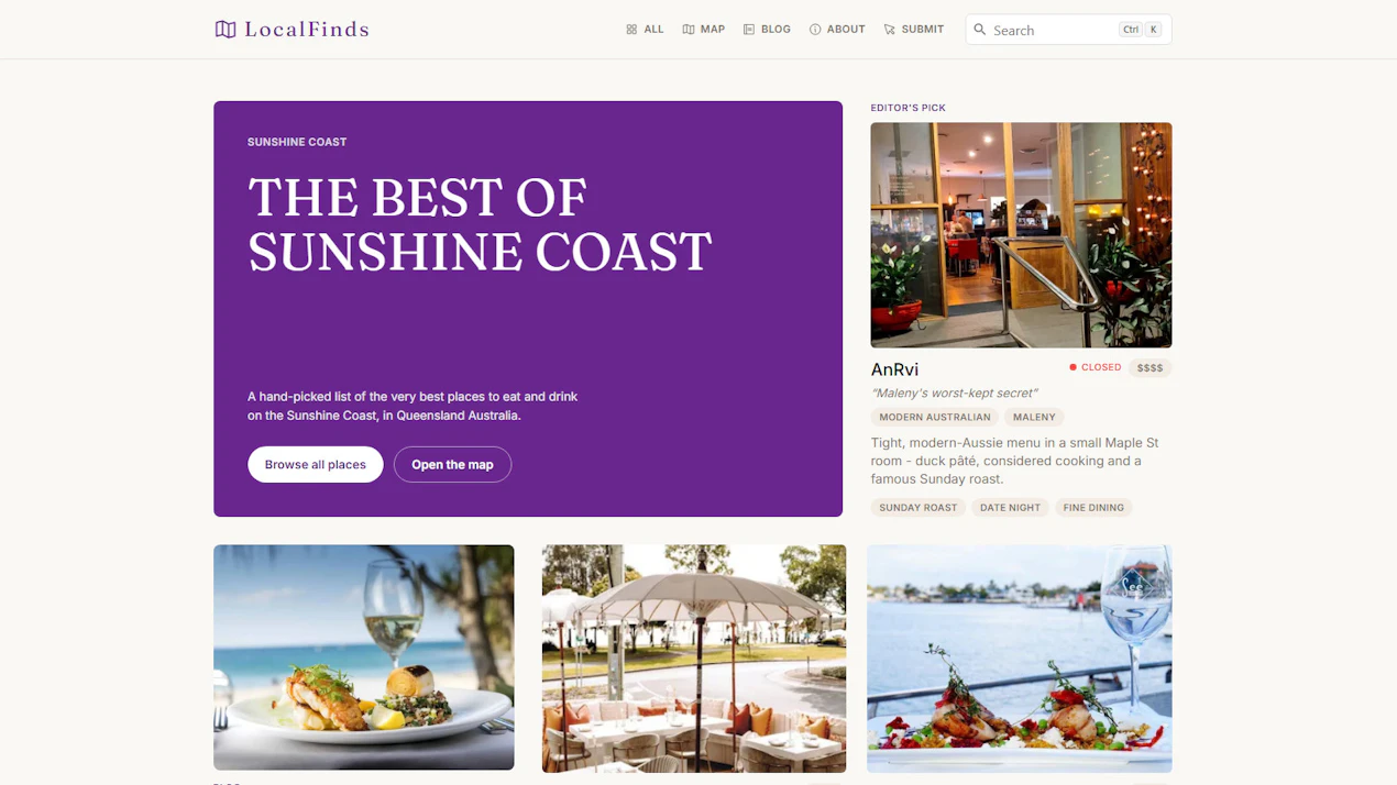 LocalFinds > Astro Directory Template product