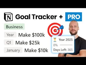 Goal Tracker Pro for Notion gallery image