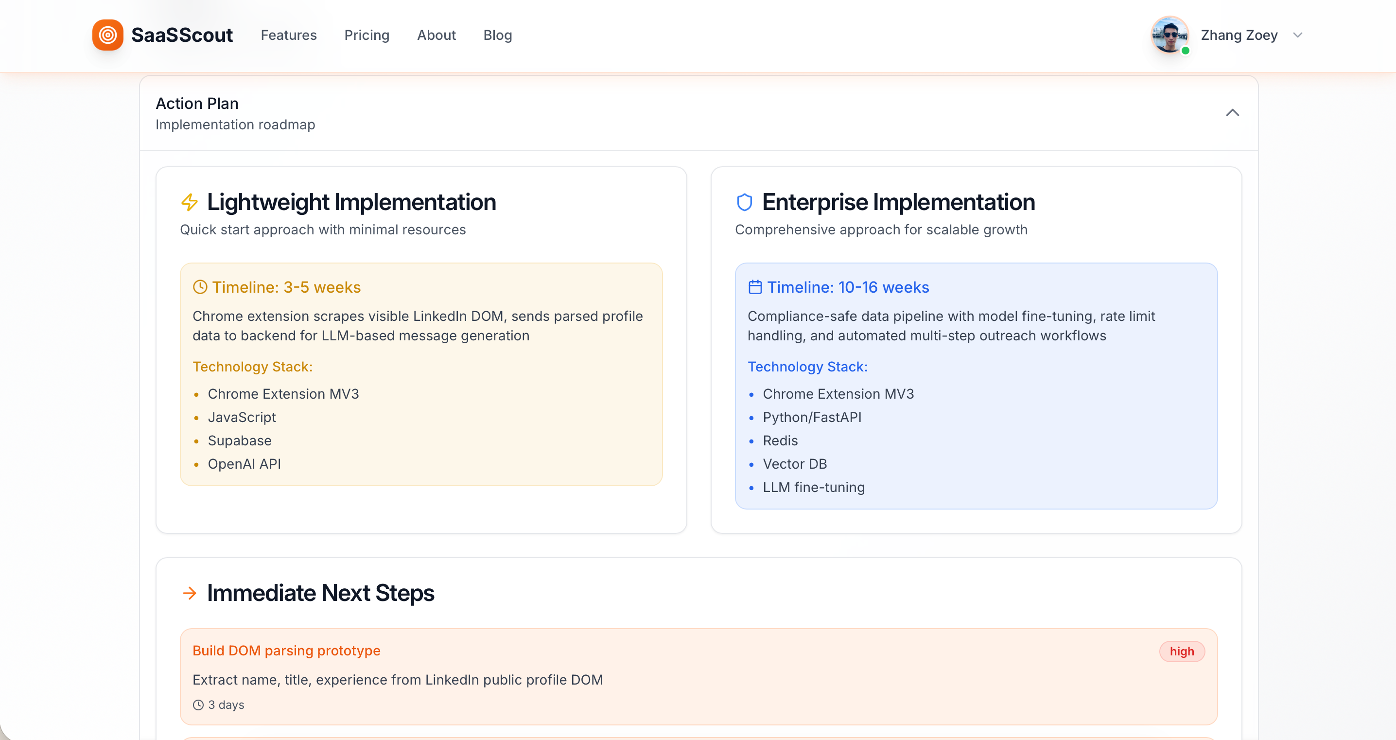 SaaSScout - Screenshot 3 showing product features and functionality