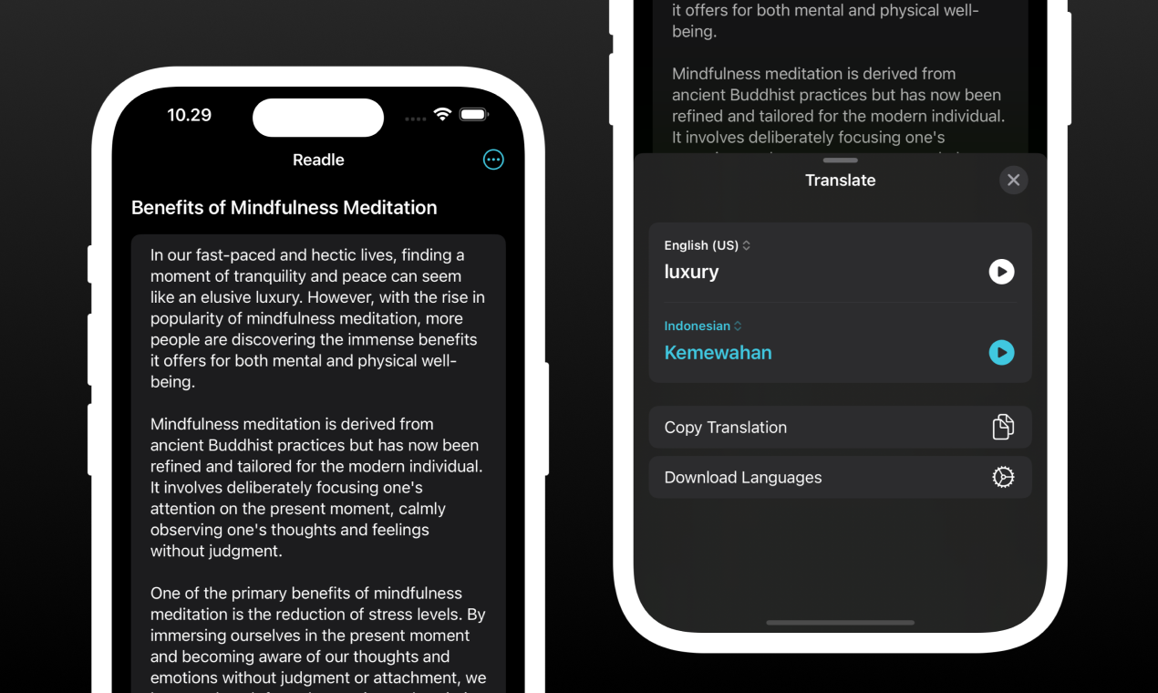 Média Lire pour iOS 2