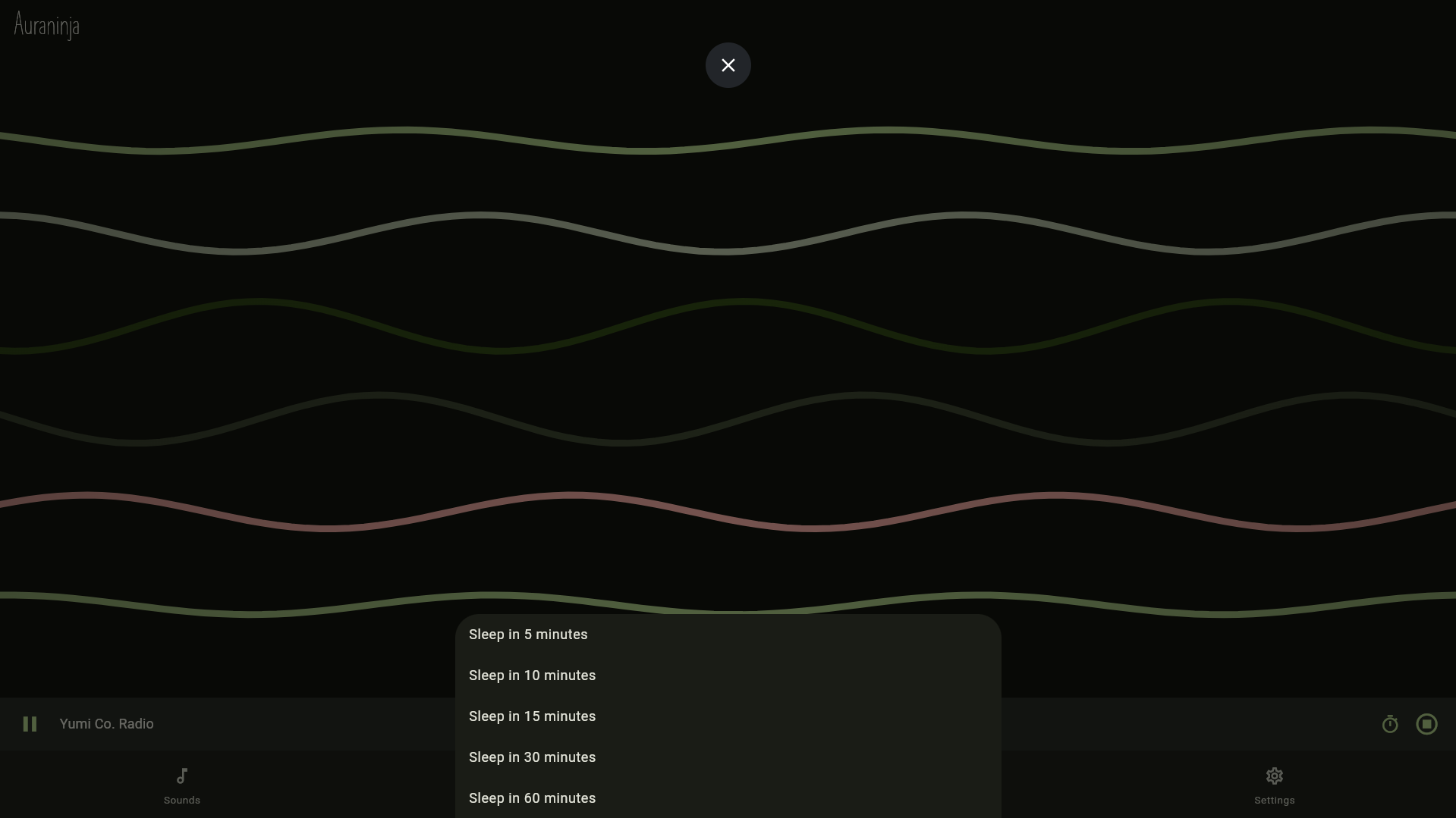 Média Auaninja - L'application multiplateforme pour les sons de mise au point et de sommeil. 3