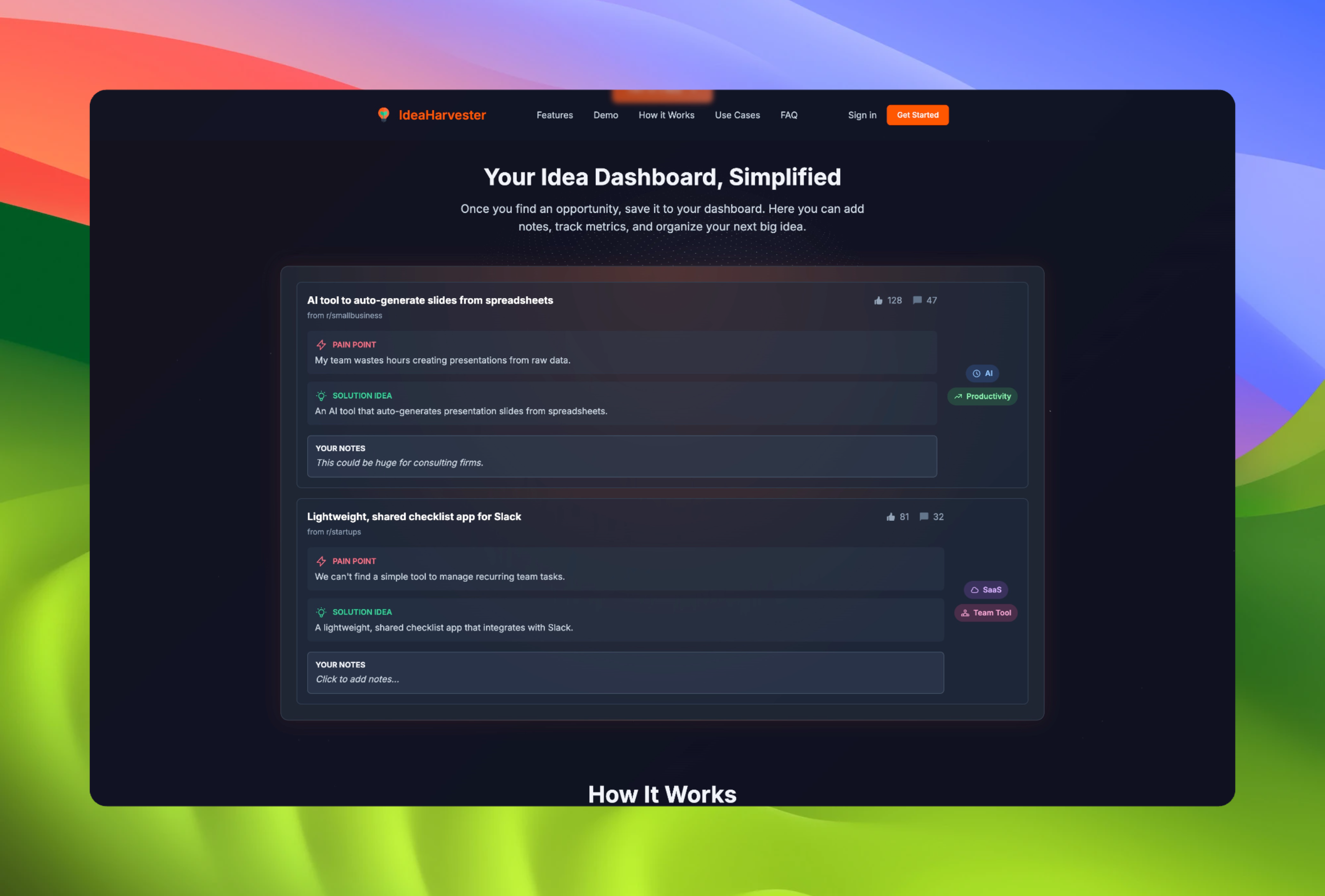 IdeaHarvester gallery image