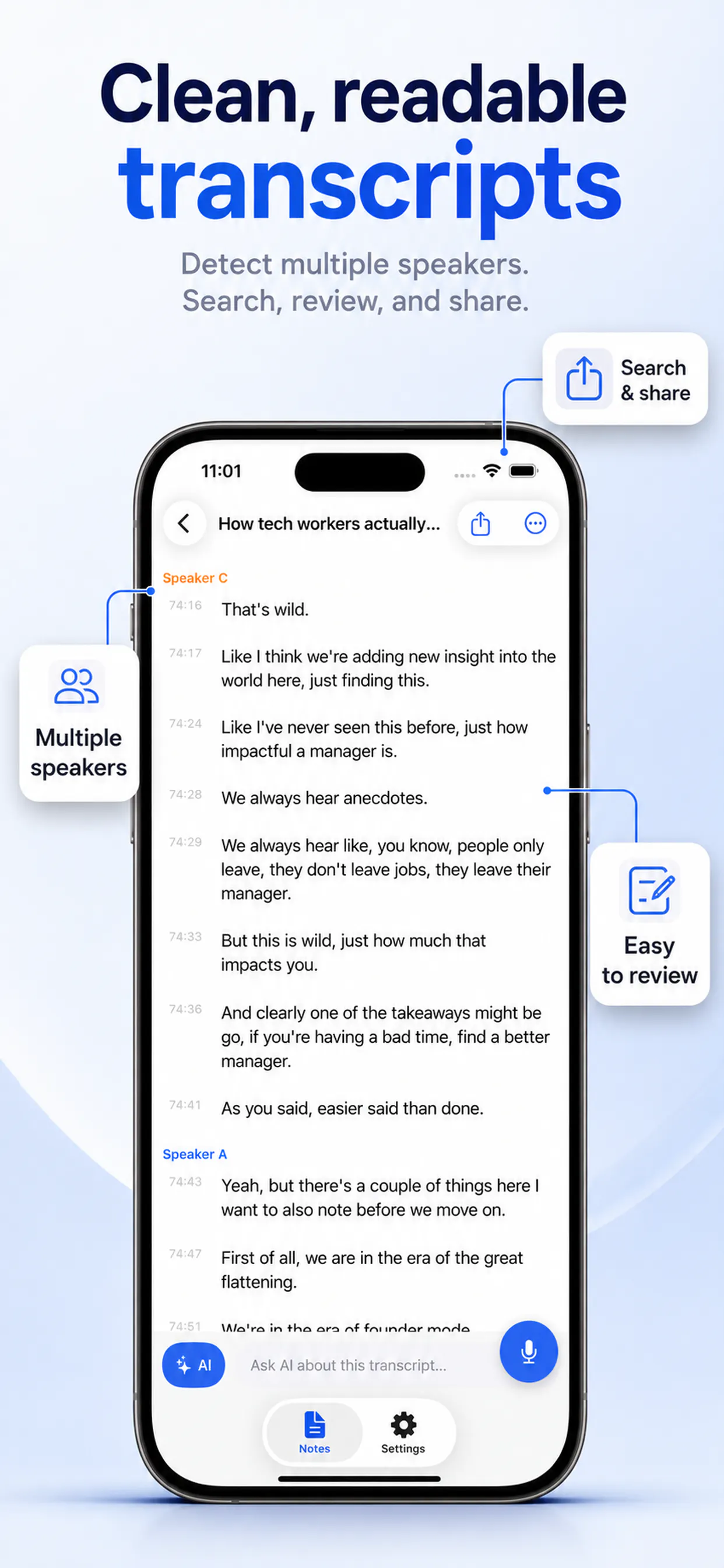 Vocory: AI Note Taker gallery image