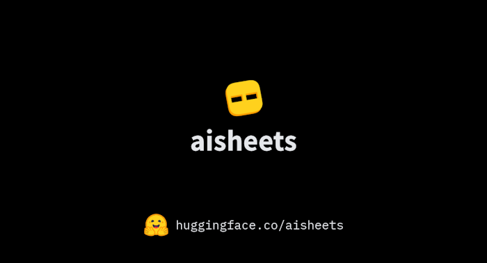Hugging Face AISheets产品图