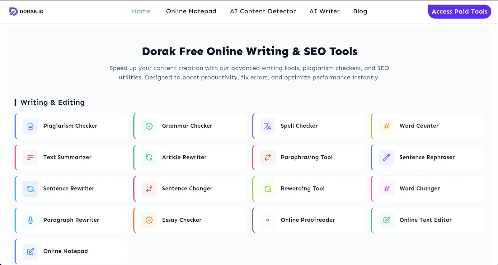 Dorak Digital Tools screenshot 1