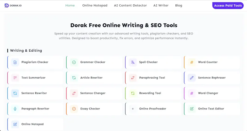Dorak Digital Tools screenshot 1