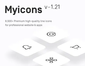 Myicons vโ1.21 Vector Line Icons Pack gallery image