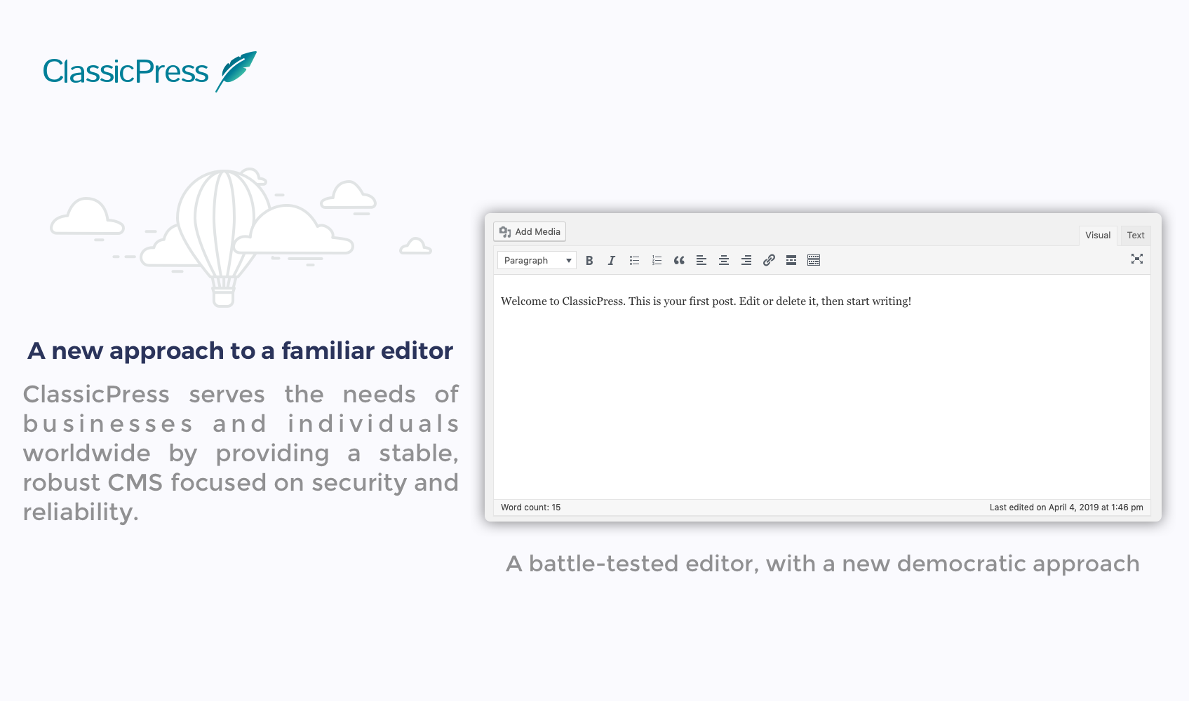 ClassicPress 1.0 “Aurora” gallery image