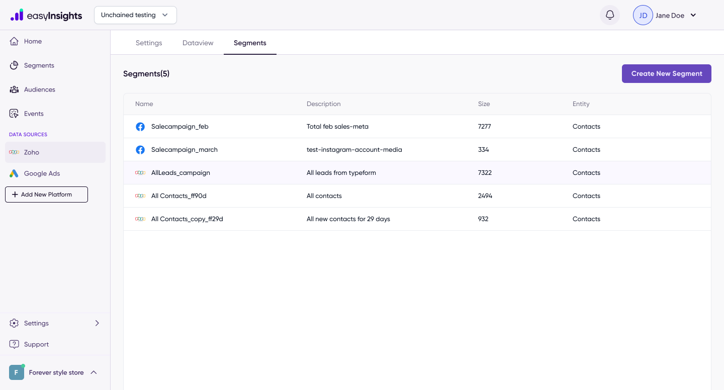 وسائط EasyInsights 6