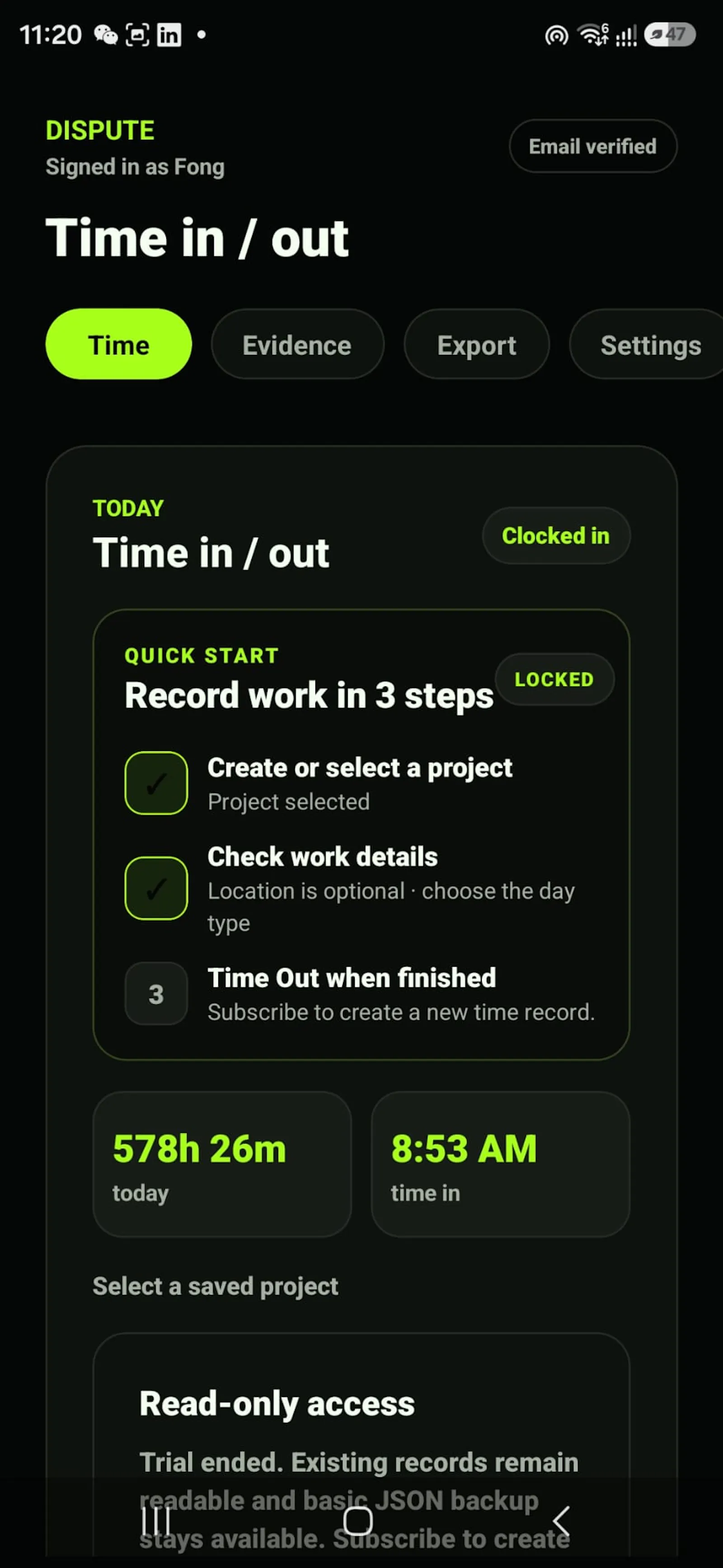 Dispute screenshot 2