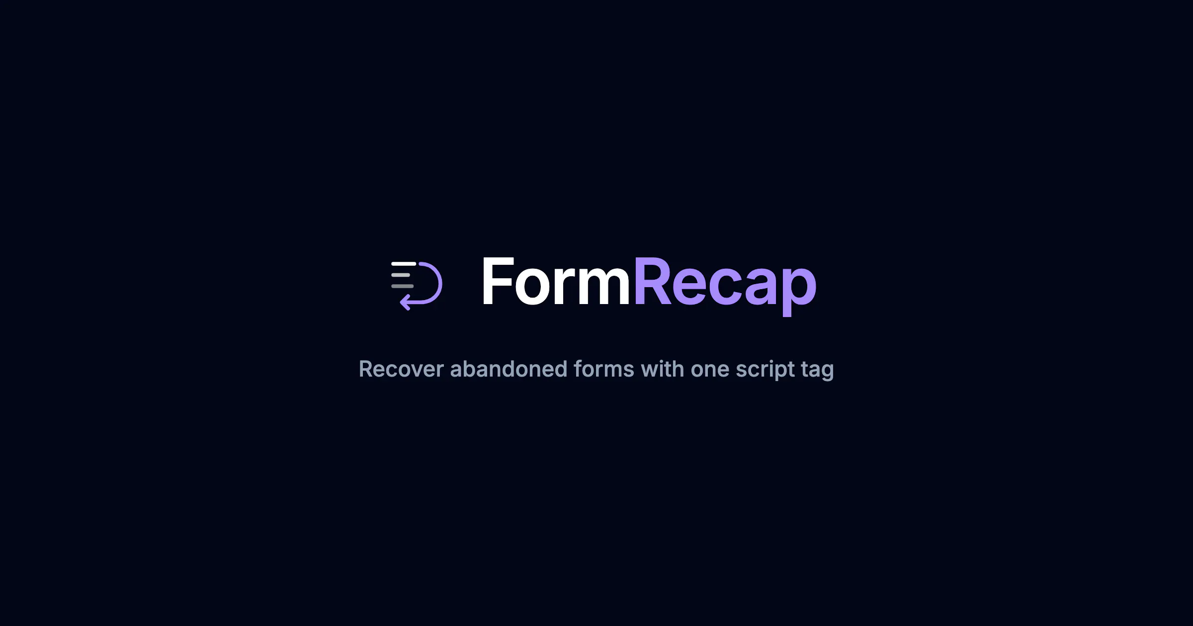 FormRecap 제품 배너