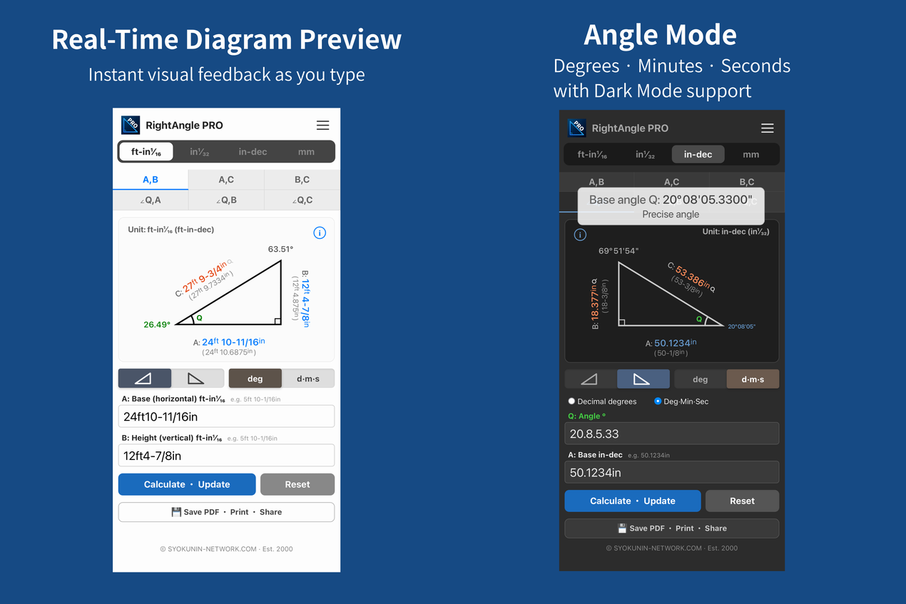 RightAngle PRO — Right Angle Calculator gallery image