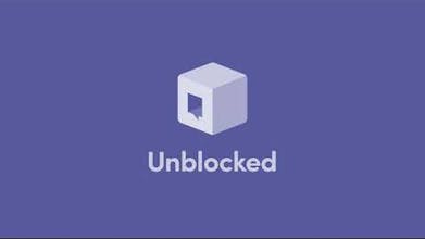 Logo sbloccato: Un logo pulito e moderno con la parola &lsquo;Unblocked&rsquo; scritta in caratteri maiuscoli e grassetto.