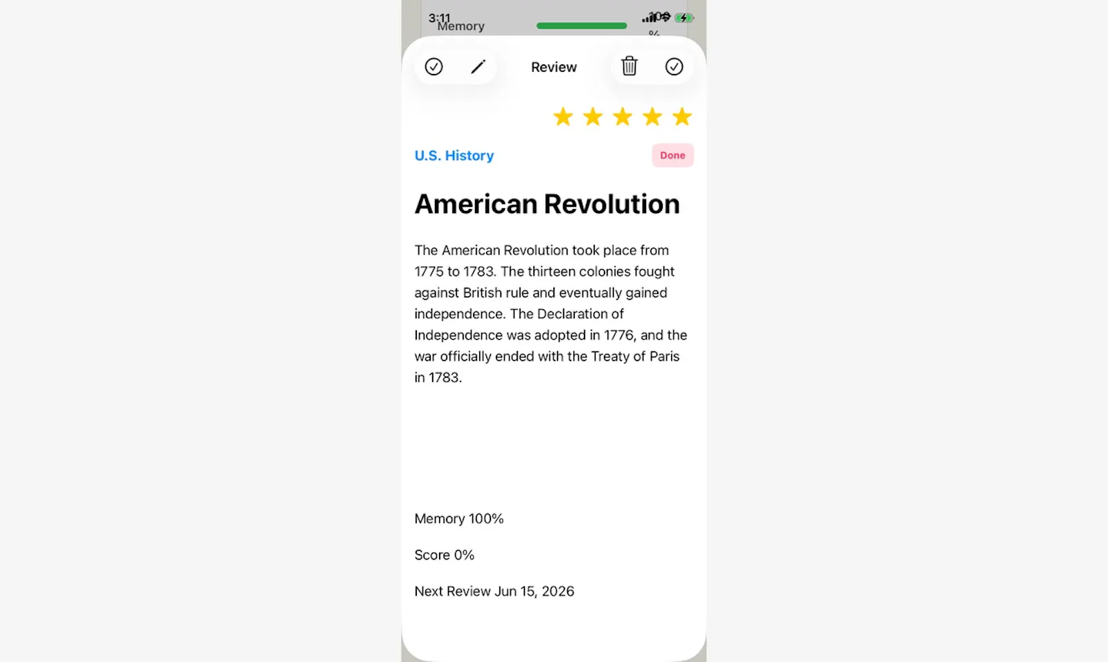 RecallNote screenshot 2