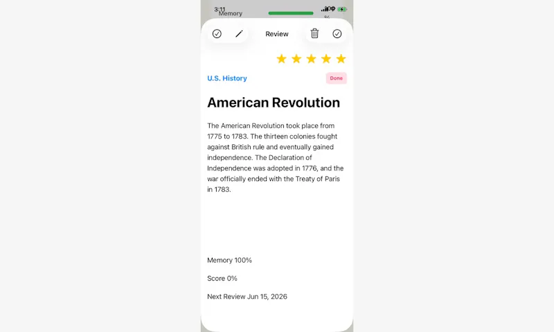 RecallNote screenshot 2