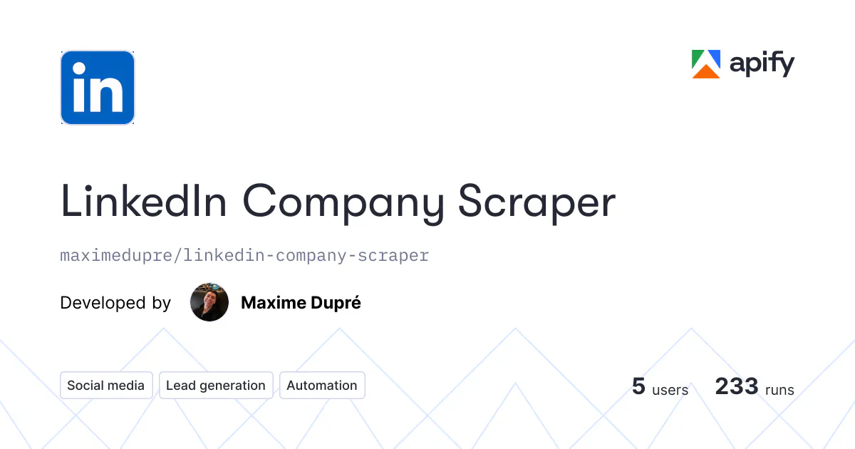 LinkedIn Company Scraper gallery image