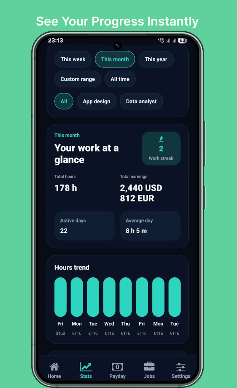 TapIn: Work & Pay Tracker screenshot 7