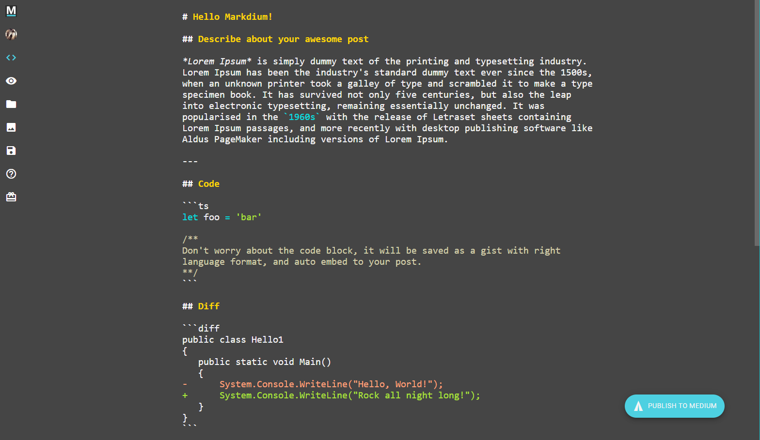 Markdium gallery image