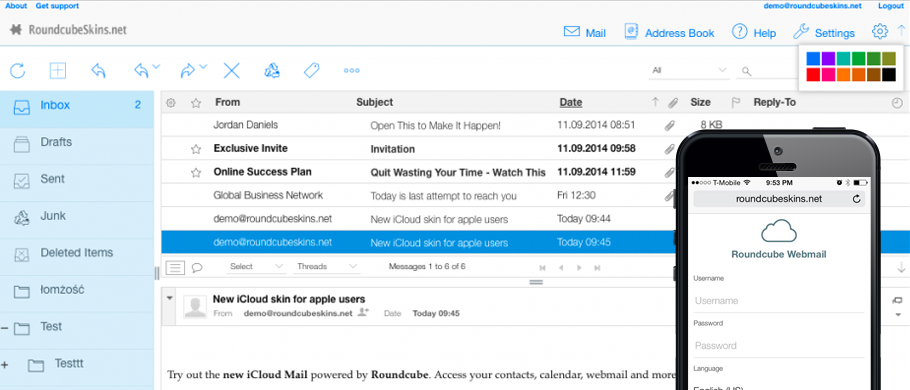 RoundCube Skins gallery image