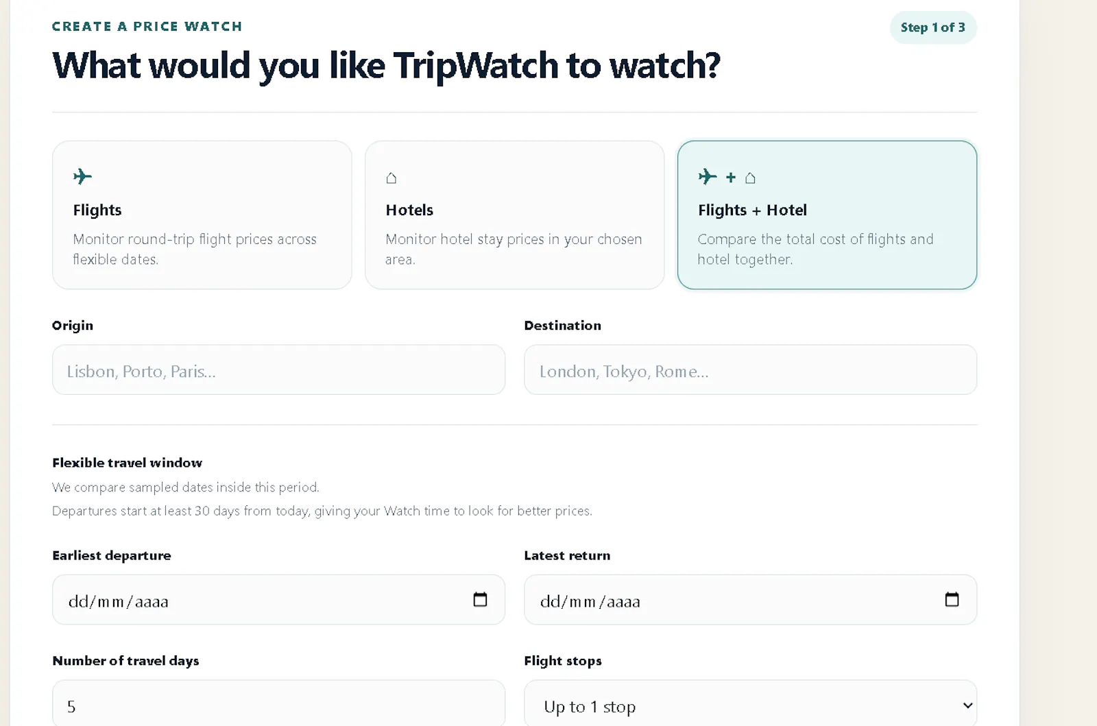 TripWatch screenshot 2