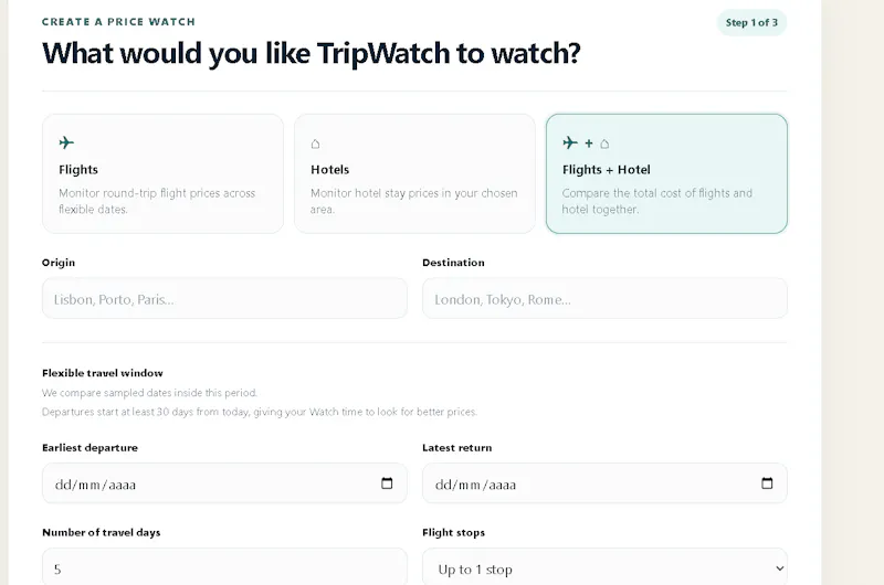 TripWatch screenshot 2
