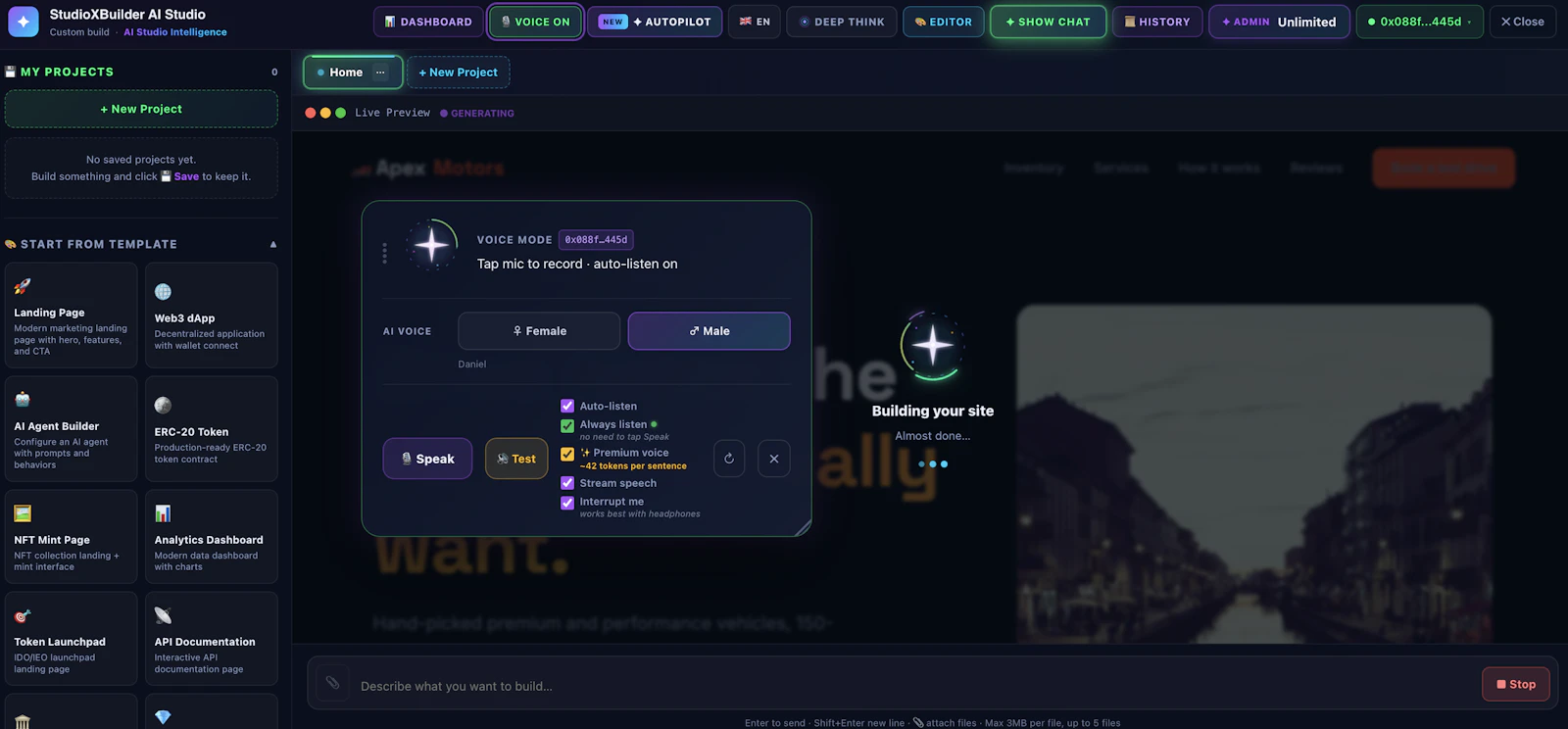 StudioXBuilder screenshot 6