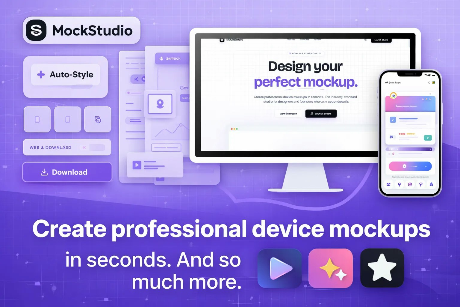 MockFrame - Main product screenshot demonstrating key features and user interface