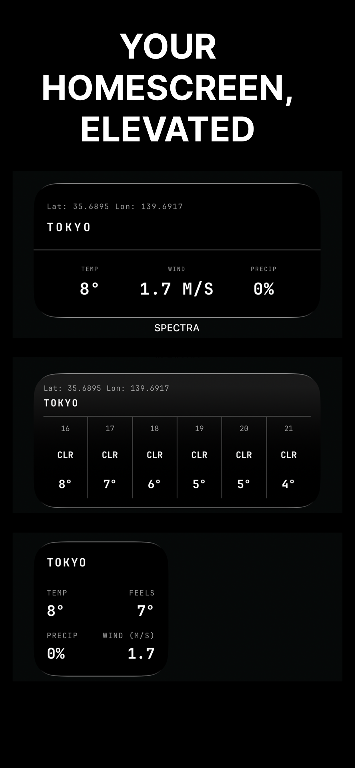 SPECTRA / Weather - Screenshot 5 showing product features and functionality