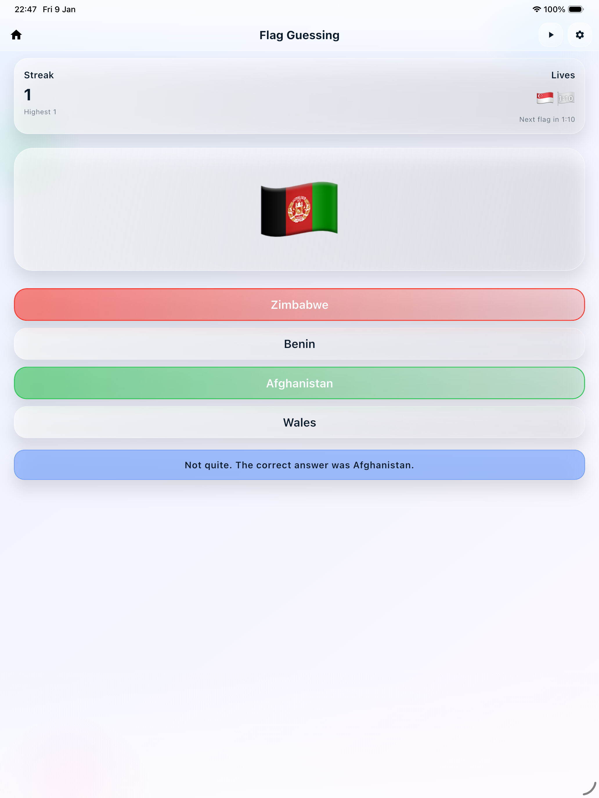 Flag Guessing gallery image