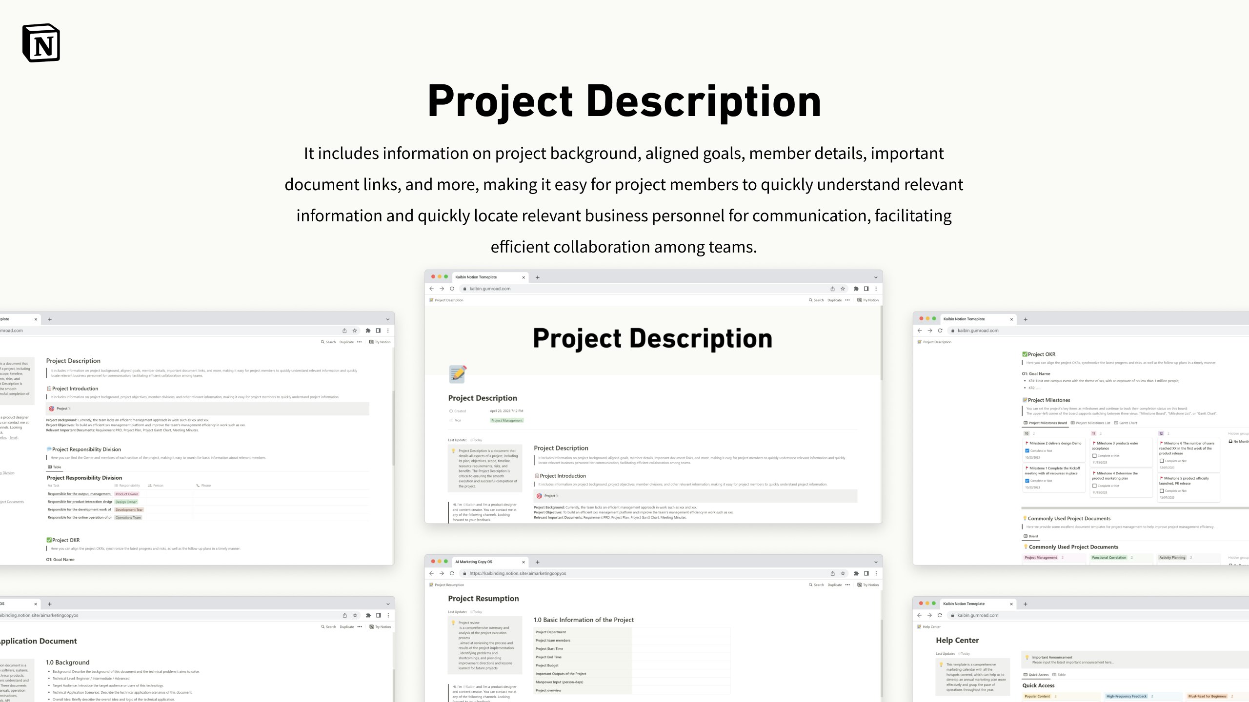 Notion Projectbeschrijving - Empowering van duidelijkheid, afstemming en prestatie media 1